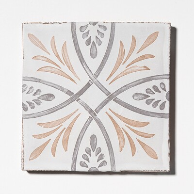 Willow Whirl Matte Glazed Terracotta Tiles 6×6