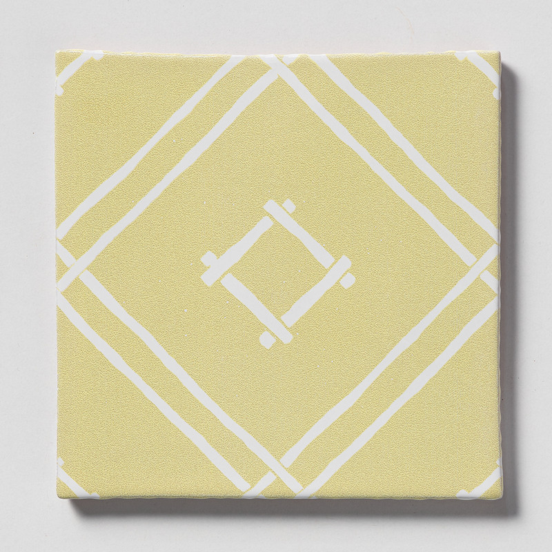 Island House Lemon, Royal White Glossy Chez Bamboo Glazed Terracotta Tiles 6×6