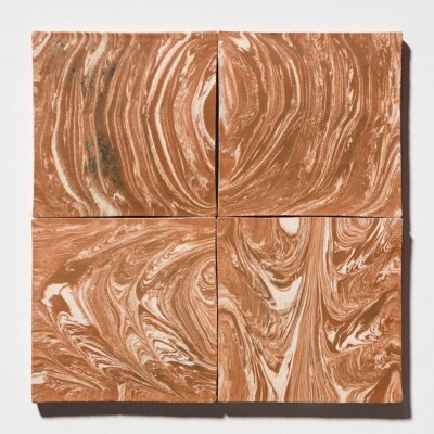 Ondulato Rosso Matte Glazed Terracotta Tiles 6×6