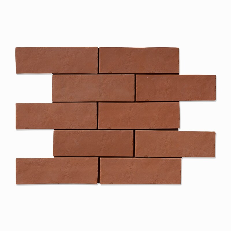 Hand Made Natural Terracotta Tile 2x8x3/8 Terracotta Flooring