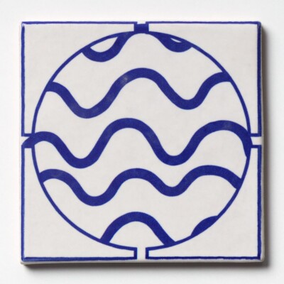 Cadet Matte Porthole Glazed Terracotta Tiles 6×6