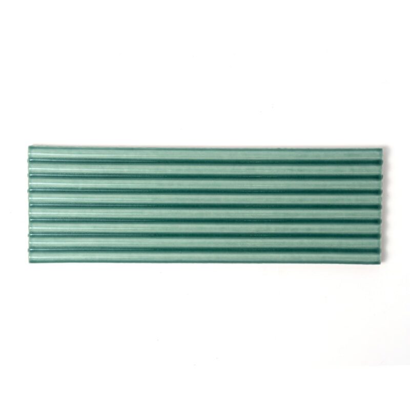 Sage Glossy Fluted Ceramic Tiles 4×12