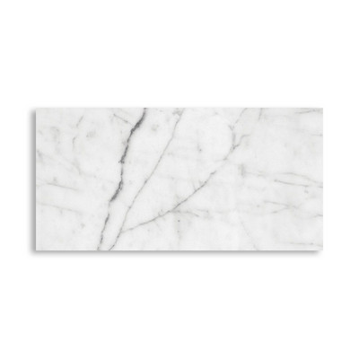 Azulejo de mármol blanco apomazado de Carrara 2 3/4x5 1/2