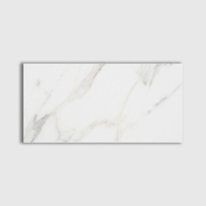 Calacatta Gold Honed Marble Tile 2 3/4x5 1/2