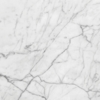 Beyaz Carrara Honlanmış Mermer Karo 24x24