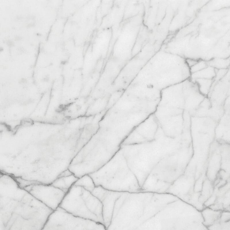 White Carrara Select Honed Marble Tile 24x24