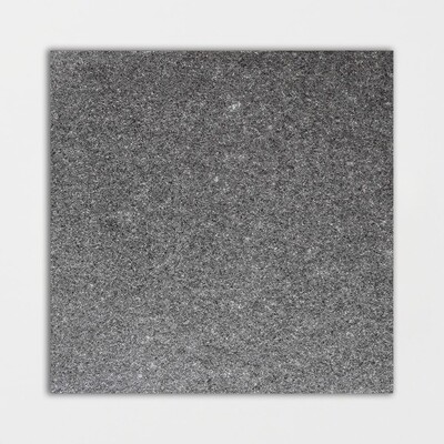 Azulejo de granito negro extra flameado 12x12