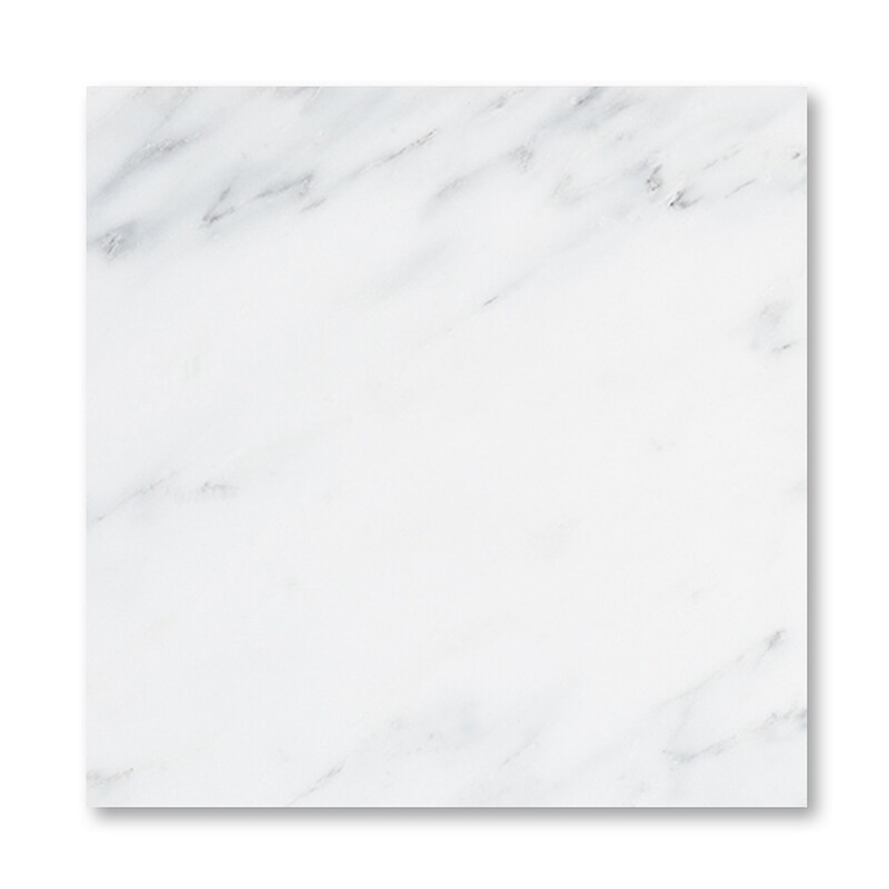 Calacatta Bella Honed Marble Tile | 18x18x3/8 | Marble Flooring | White ...