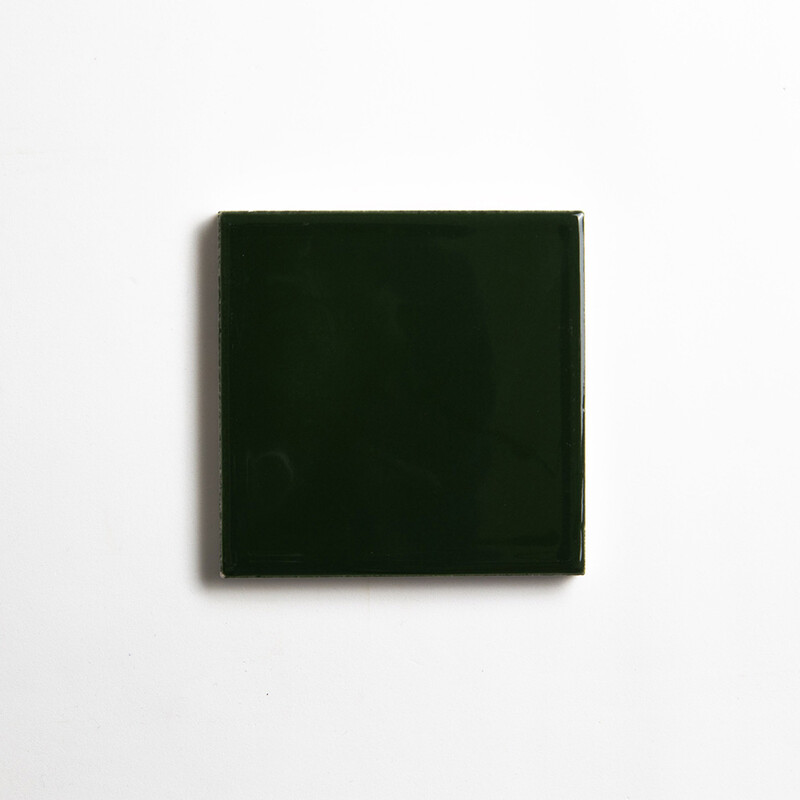 Wood Green Glossy Ceramic Tiles 4 1/16×4 1/16