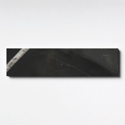 Midnight Black Honed Limestone Tiles 3×12