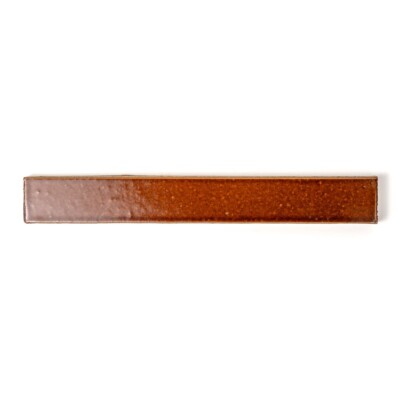 Carreaux de céramique brillants couleur caramel brûlé 1 1/2×11 3/8