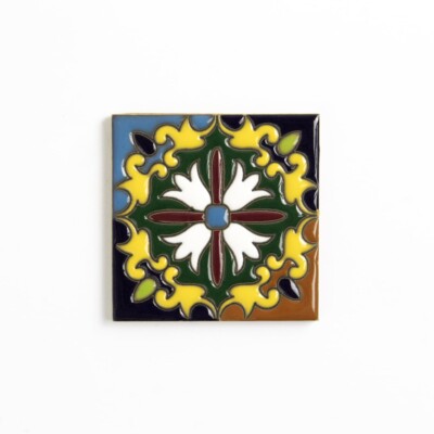 Talavera Glossy Ambar Glazed Terracotta Tiles 4×4