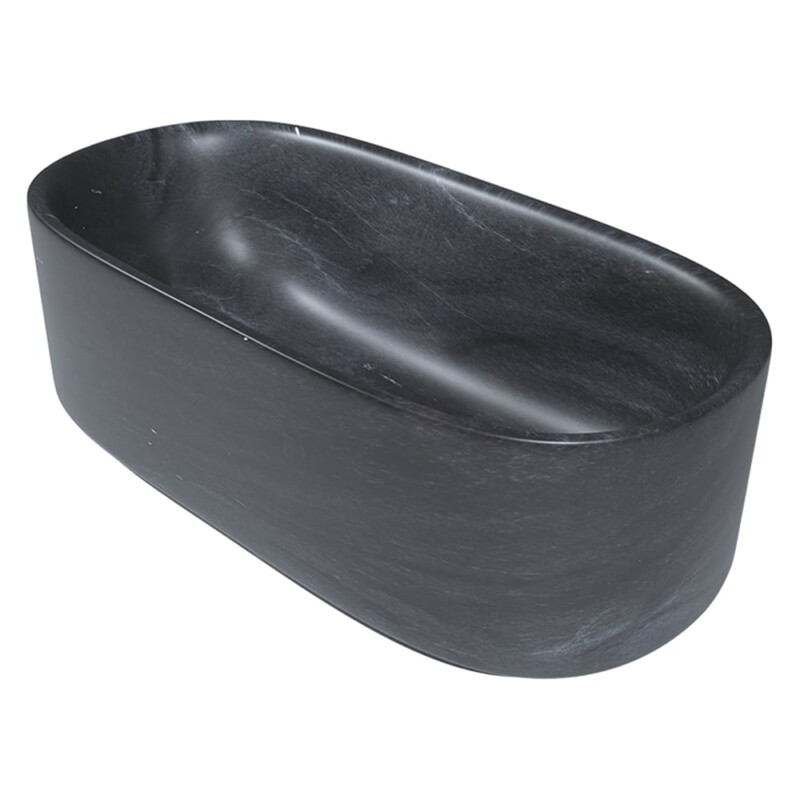 Bardiglo Royal Honed Marble Tub 33 30/64×78 47/64