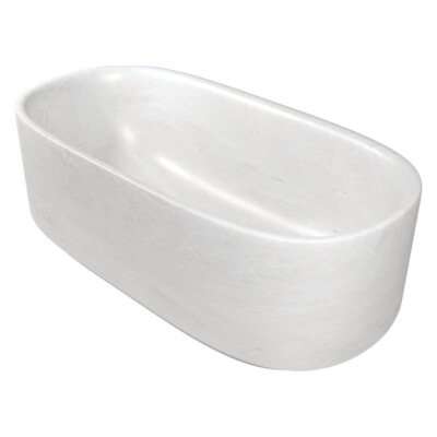 Iceberg Honed Marble Tub 33 30/64×78 47/64