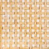 Yellow, White Honed Basket Weave Limestone Mosaics 8×8