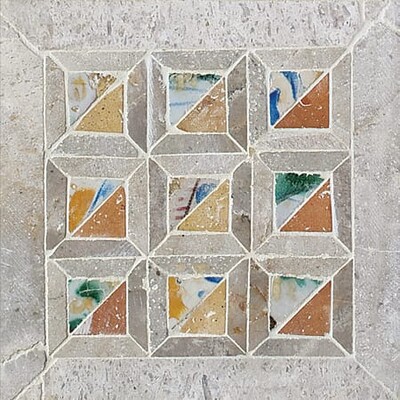 Chana Quilt Honed Limestone Mosaics 8×8