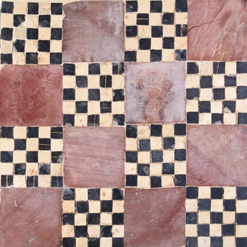 Check & Block Honed Limestone Mosaics 8×8