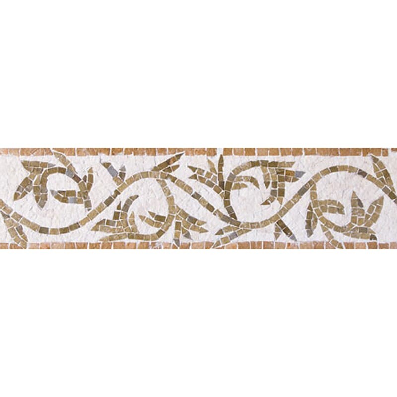 Joliet Vine Honed Limestone Border Tiles 4×16