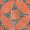 Sacchi, Red/olive Honed Limestone Mosaics 8×8