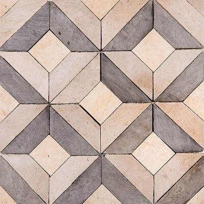 Noce Honed Visconte Limestone Mosaics 8×8
