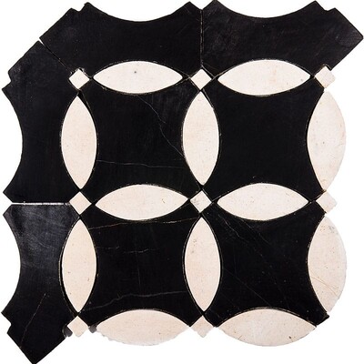 Noir Honed Nabeul Limestone Mosaics 8×8