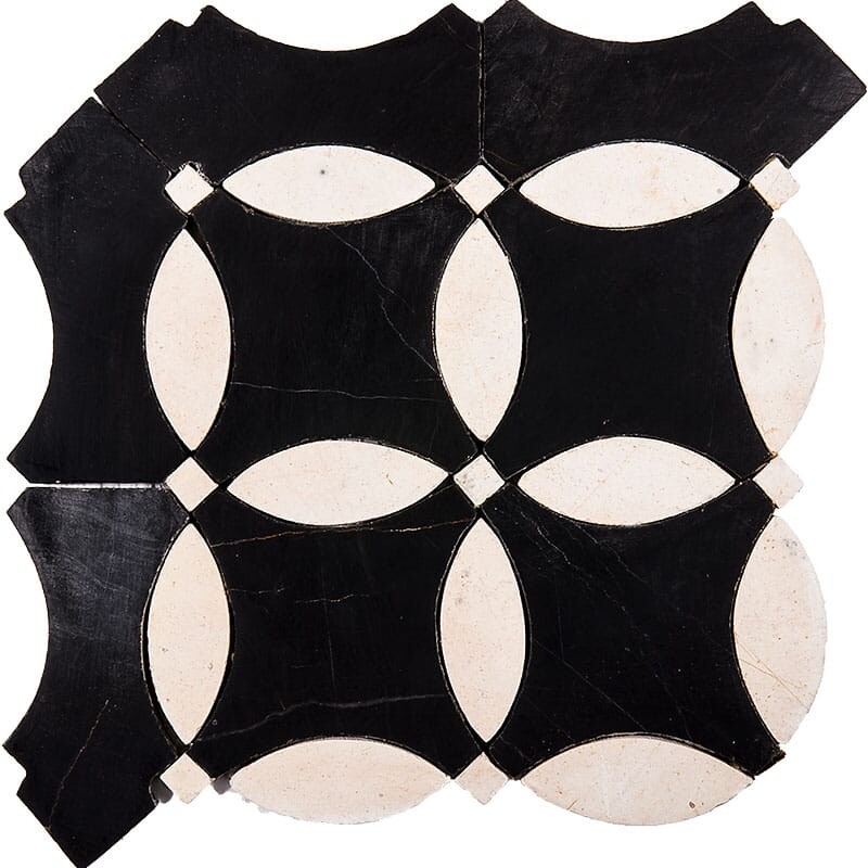 Noir Honed Nabeul Limestone Mosaics 8×8