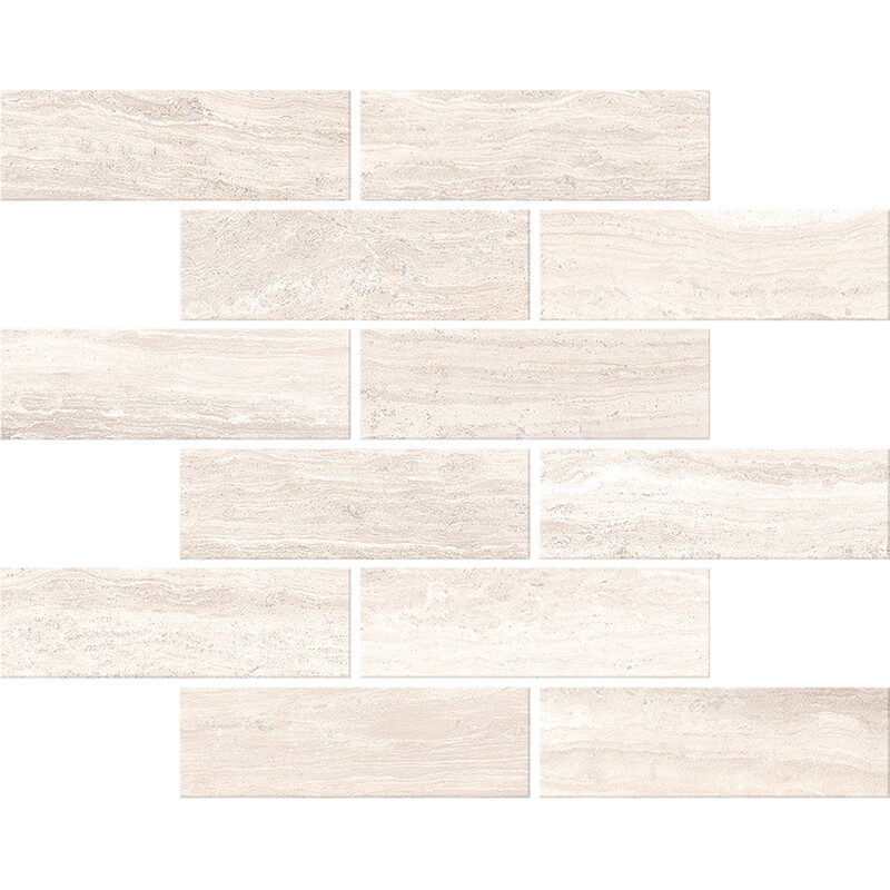 Zenit Beige Honed 2×6 Porcelain Mosaics 12×12