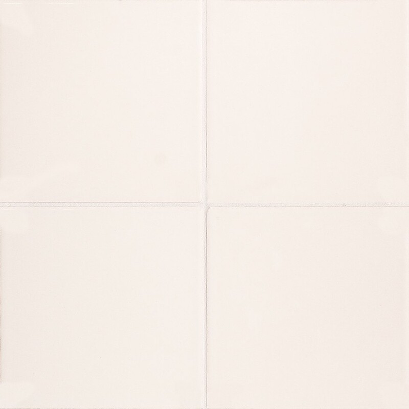 Blanc Glazed Ceramic Tile 5 7/8x5 7/8