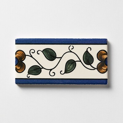 Garden Border Poly Glazed Ceramic Border Tiles 3×6