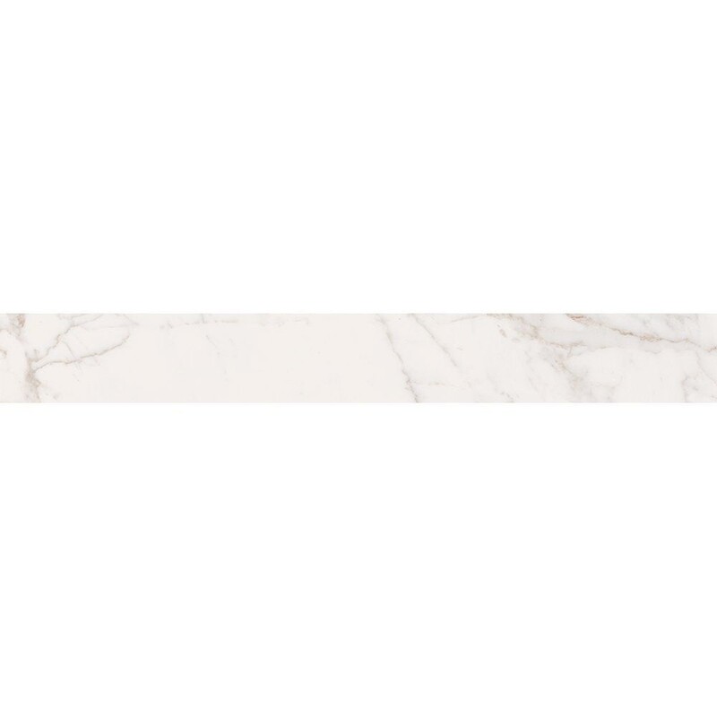 Statuario Gold Honed Battiscopa Marble Look Porcelain Moldings 3×24