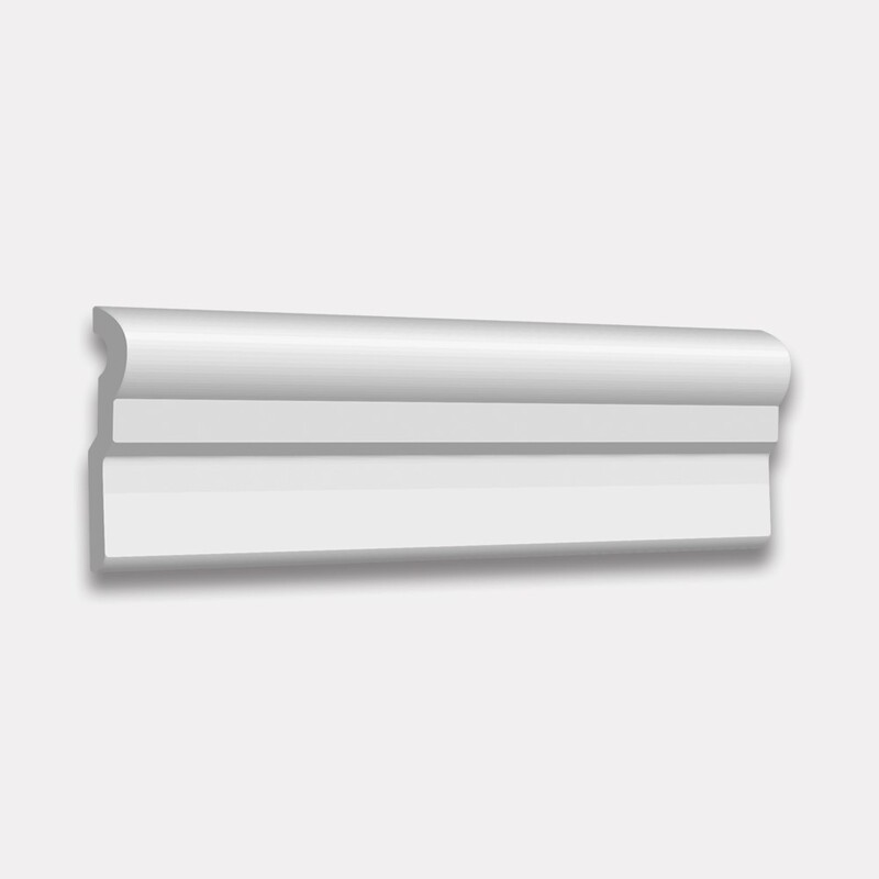 Maiolica White Glazed Cornice Ceramic Moldings 3×10