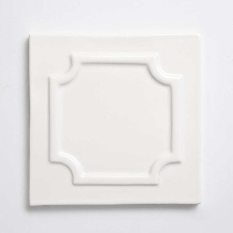 Tulum White Glossy Era Ombre Ceramic Accent Tiles 6×6