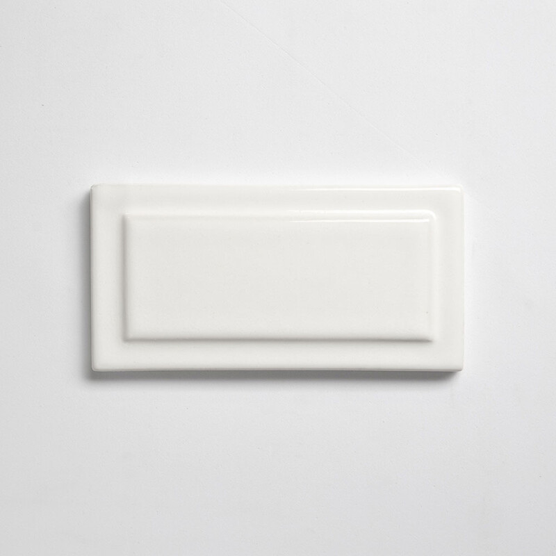 Tulum White Glossy Ennis Ceramic Accent Tiles 3×6