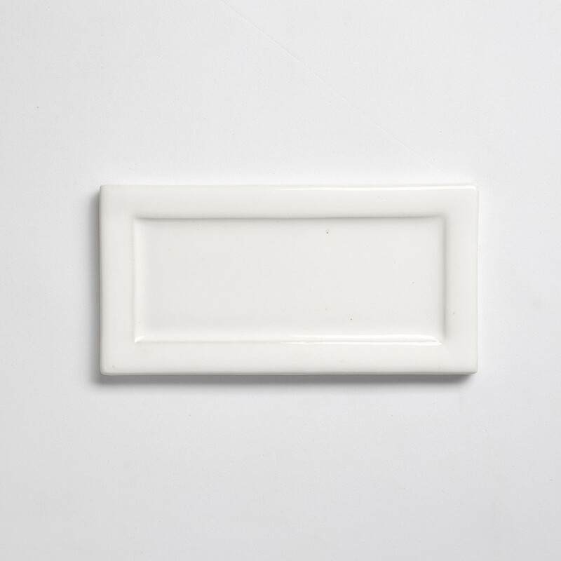 Tulum White Glossy Eren Ceramic Accent Tiles 3×6