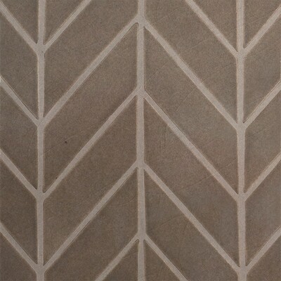 Copeland Glossy Chevron Ceramic Accent Tiles 2×6