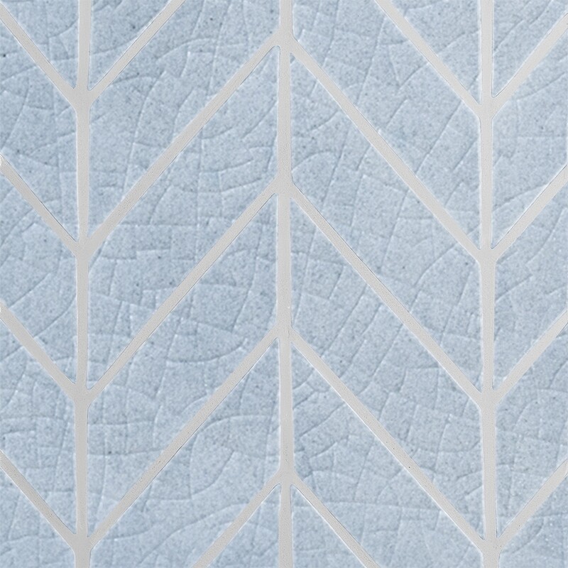 Vinca Crackled Chevron Ceramic Tiles 2×6