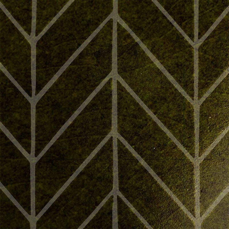Corso Glossy Chevron Ceramic Accent Tiles 2×6