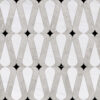 Linon Silver Clouds, Snow White, Black Multi Finish Marble Waterjet Decos 8 1/4×12 11/32 Image