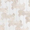 Rya Diana Royal, Aspen White Multi Finish Marble Waterjet Decos 8 7/16×11 1/4 Image
