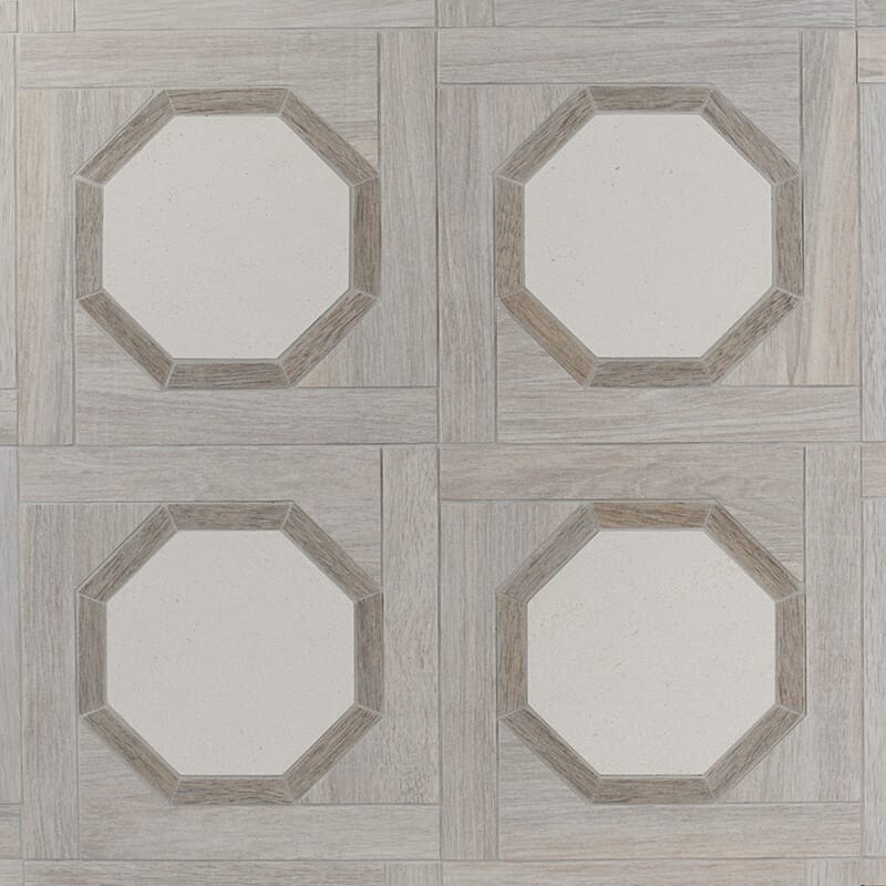 District Multi Finish Octave Limestone Mosaics 16 9/16×16 9/16