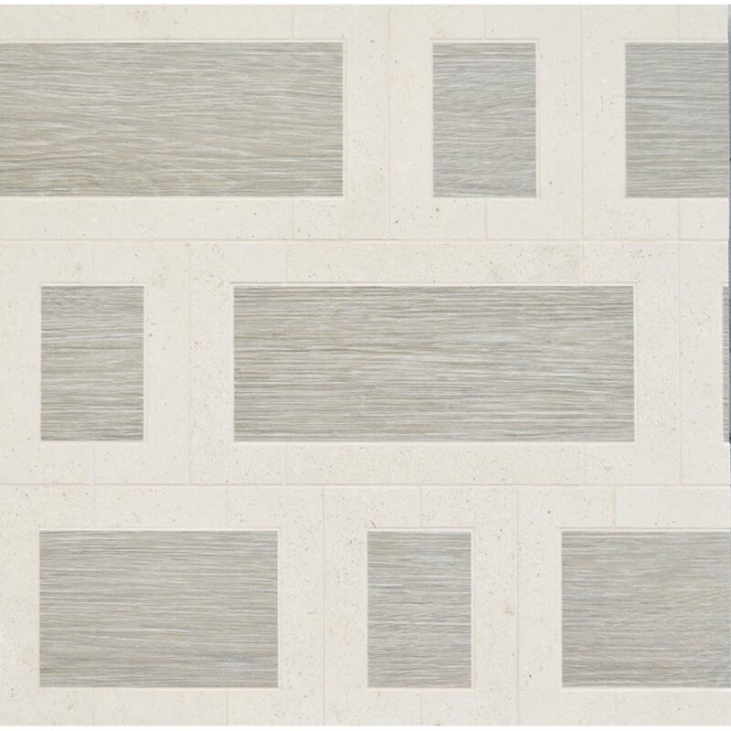 District Multi Finish Fenster Marble Mosaic 6×12 Image