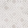 Yildiz Aspen White, Silver Shadow Multi Finish Marble Waterjet Decos 8 13/16×11 Image