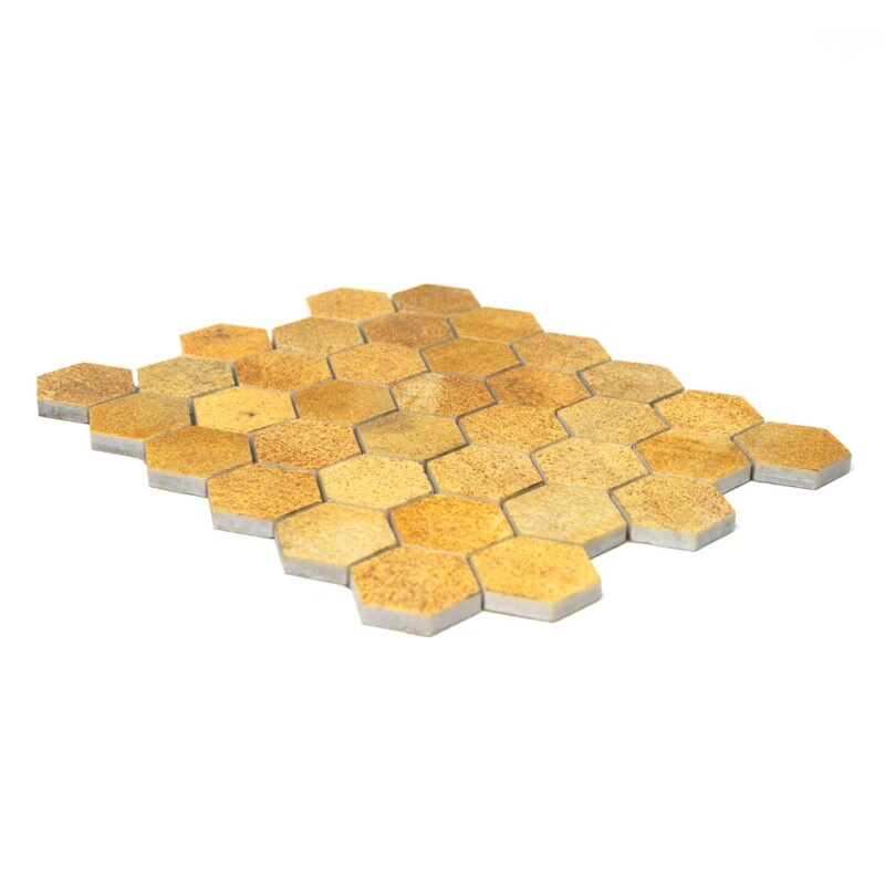 Ocra Hexagon Marble Tiles 10 3/8×12