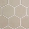 Latte Glossy Hexagon 5 Ceramic Tiles 5 (DC00182)