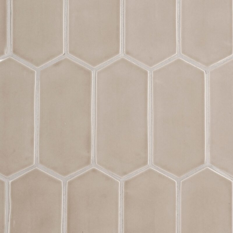 Latte Glossy Picket Ceramic Tiles 3×6 (DC00190)