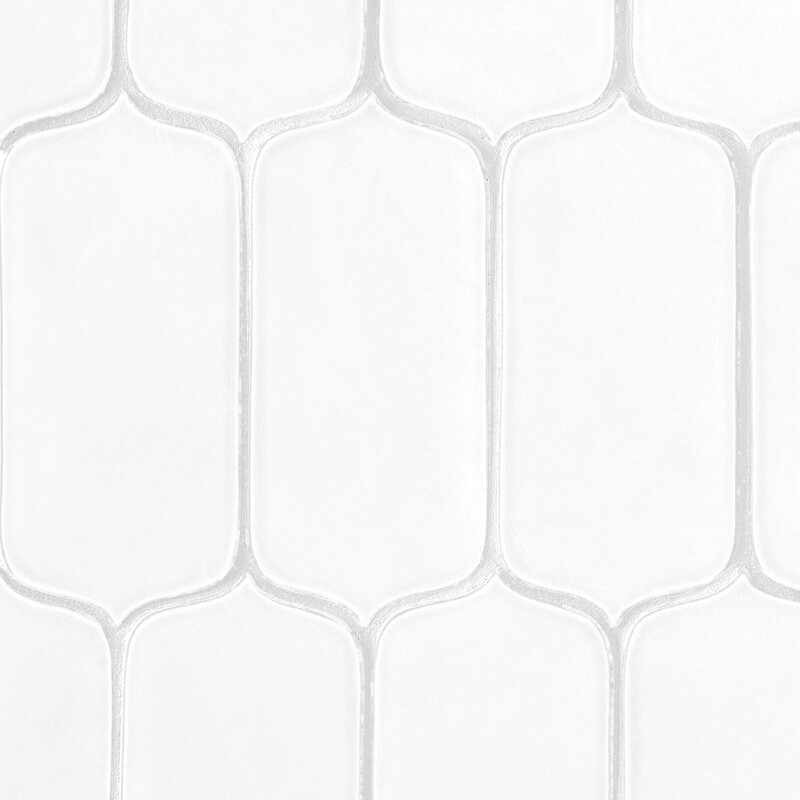 Royal White Glossy Tear Field Ceramic Tiles 3 5/8×8