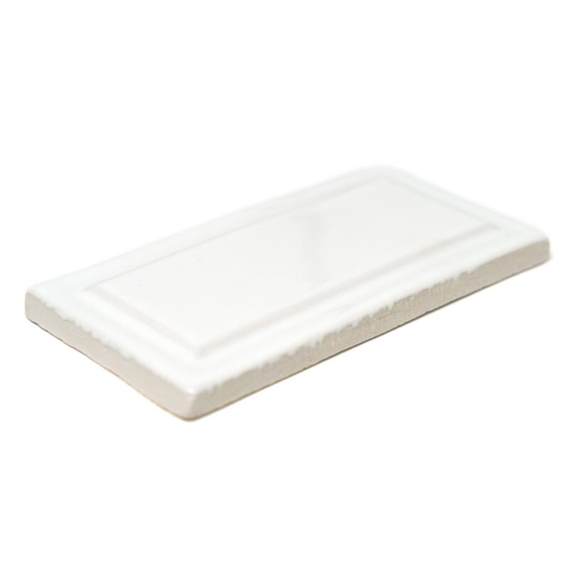 Royal White Glossy Ennis Ceramic Accent Tiles 3×6 (DC00233)