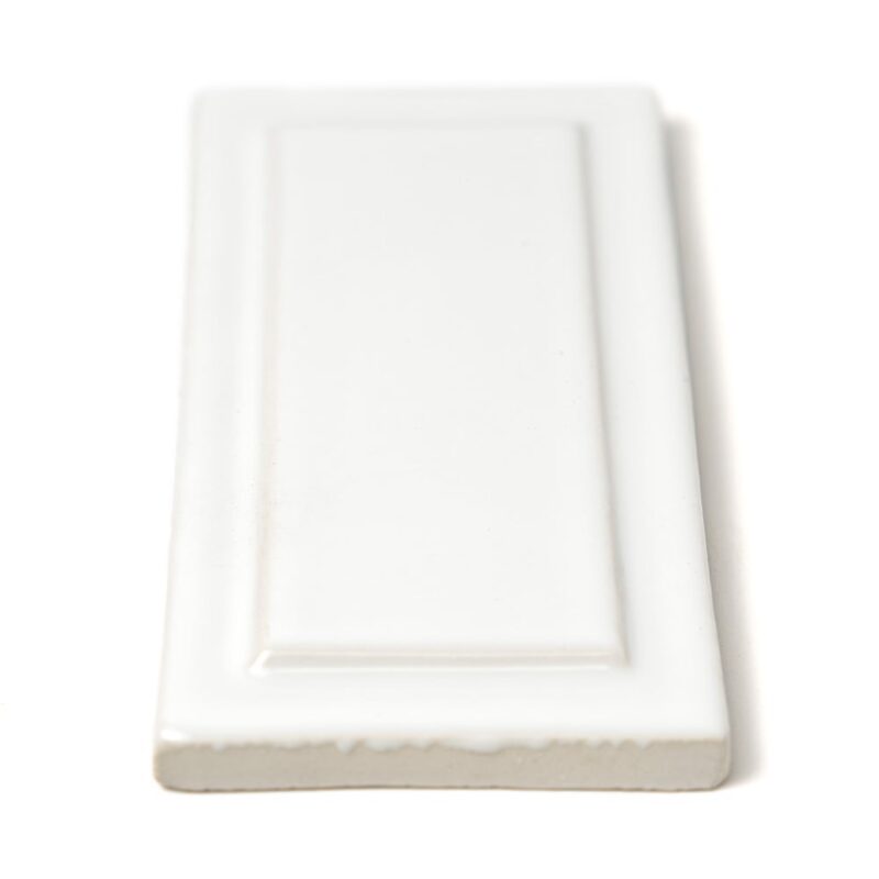 Royal White Glossy Ennis Ceramic Accent Tiles 3×6 (DC00233)