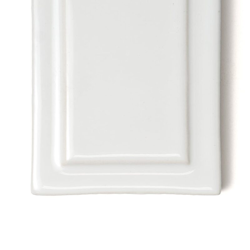 Royal White Glossy Ennis Ceramic Accent Tiles 3×6 (DC00233)