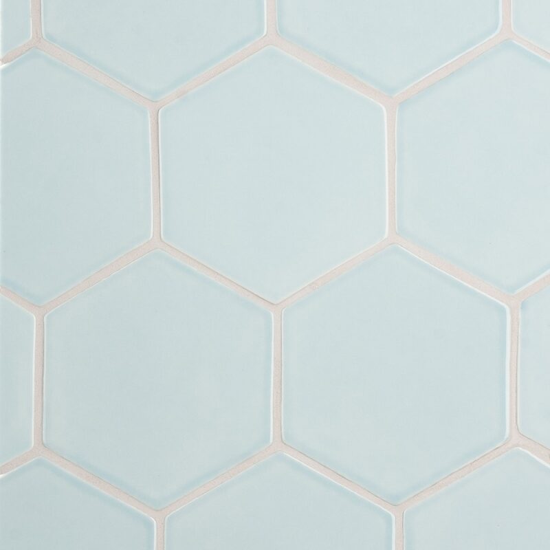 Jules Glossy Hexagon 5 Ceramic Tiles 5 (DC00260)